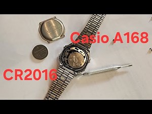 Changing the battery on a Casio A168 watch ⌚️