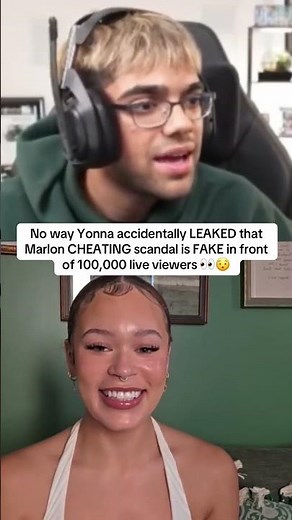 Yonna accidentally LEAKS Marlon’s “cheating scandal” was FAKE on livestream 😳👀 #yonna #marlon