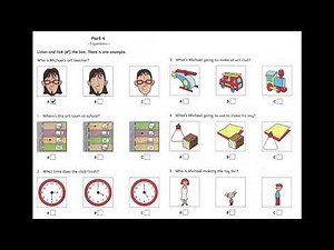 Oxford YLE Tests Flyers: Test 1 - Part 4