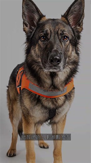 搜救犬最後一次出任務，全隊向牠敬禮