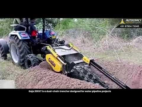 Heavy Duty Trenching Machine for Water Pipeline Projects - Gaja 200XT