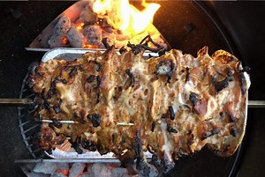 Greek Gyros on the Weber Rotisserie - The Smokey Carter