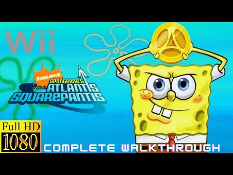 Longplay of Spongebob Atlantis Squarepantis (Wii, 2007) -Complete Walkthrough in HD