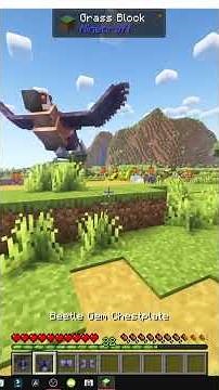 HOW TO MAKE BEETLE ARMOR in MINECRAFT - Tameable Beasts