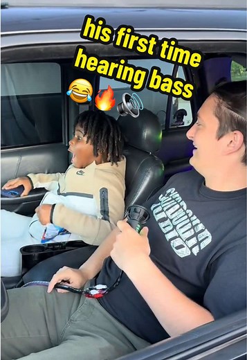 First Time Hearing Powerful Car Bass Reaction