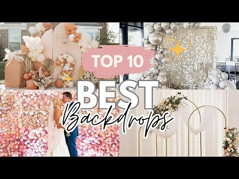 TOP 10 BEST Party Backdrops for Event Planners and Event Balloon Decorators!