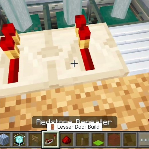 🚪 Minecraft Lesser Door 🔒 | Hidden Redstone Door Build in MCPE & Java #mcpe #minecraft #top #best