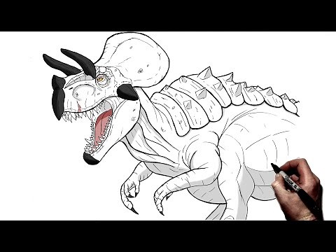 How To Draw Ultimasaurus | Step By Step | Jurassic Park