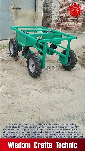 See the 4x4 Utility Cart Master Rough Terrain: Multi-Functional All-Terrain Vehicle in Action