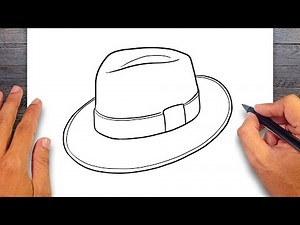 How to draw Fedora