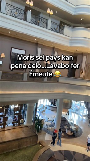 Moris sel pays kan pena delo Lavabo fer Émeute