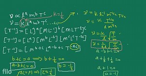 The frequency v of vibration of a stretched string depends upon... | Filo