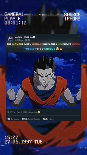 Goku vs Gohan Father–Son Battle 🥶🔥 #dragonball #goku #gohan #shorts