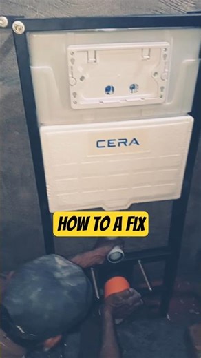 plumber work How to a fix concealed commode tank #tricks #plumbingtime