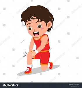 Cartoon Cute Boy Getting Leg Pain Stock Vector (Royalty Free) 2228218483 | Shutterstock