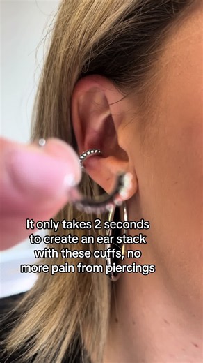 Summer Silver Ear Cuff Combo – Quick No-Piercing Ear Stack