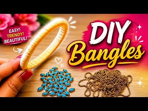 Thread Bangles Making New Model ✨ Easy DIY Bangles Tutorial