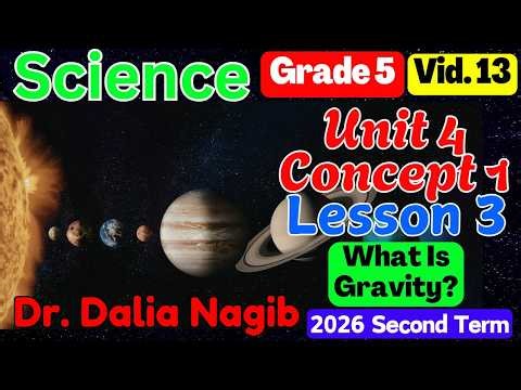 ساينس خامسة ابتدائى ترم ثانى 𝐒𝐜𝐢𝐞𝐧𝐜𝐞 𝐆𝐫𝐚𝐝e 5 𝐔𝐧𝐢𝐭 4 𝐂𝐨𝐧𝐜𝐞𝐩𝐭 1 𝐋𝐞𝐬𝐬𝐨𝐧 3