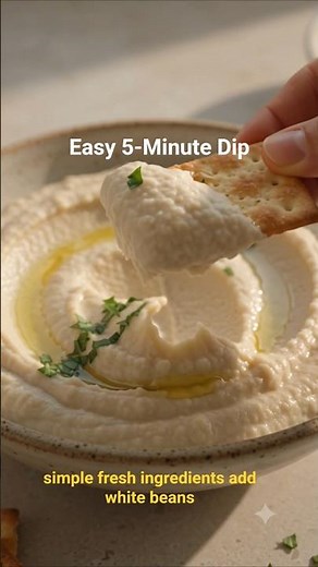 Easy 5-Minute Parmesan White Bean Dip