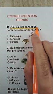 🚀 Esse quiz de conhecimentos gerais vai testar o seu cérebro 🧠
