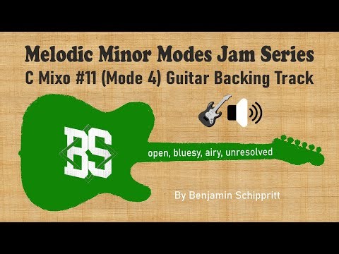C – Mixolydian #11 (Mode 4) Guitar Backing Track | Melodic Minor Modes Jam Series 🎸🔊 GROOVE ROCK