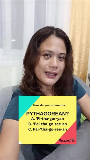 How to Pronounce the Pythagorean Theorem Correctly