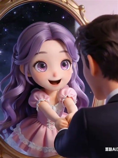 The Girl in the Mirror: A Magical Escape! ✨🪞#MagicMirror #Storytelling #Fantasy #MagicalVibes