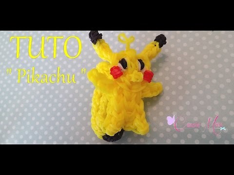 [ TUTO ] pikachu en élastique rainbow loom