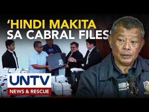 Computer ni Cabral nabuksan na; ilang files, hindi umano makita ayon sa Ombudsman
