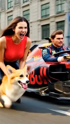 Why this Corgi can run so fast!!! 💨 #f1 #pets #youtubeshorts #corgi #fyp