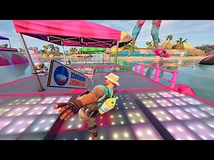 FAIRE UNE EMOTE À DIFFÉRENTES PISTES DE DANSE PROMOTIONNELLES FORTNITE, EMPLACEMENT DES PISTES