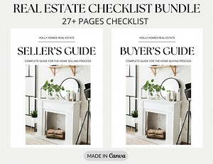 Real Estate Checklist Template Bundle, Home Buyer Guide, Home Seller Guide, Realtor Template, Realtor Checklist - Etsy UK