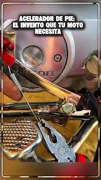 YOU'VE NEVER SEEN THIS! 😱 How to ADAPT a FOOT THROTTLE on your Motorcycle (Easy and Fast) 🛠️