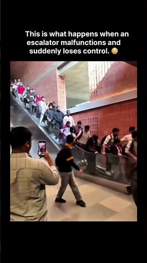 How Escalator Malfunctions Work: Mechanical Failure Logic 🤯🔥 #shorts