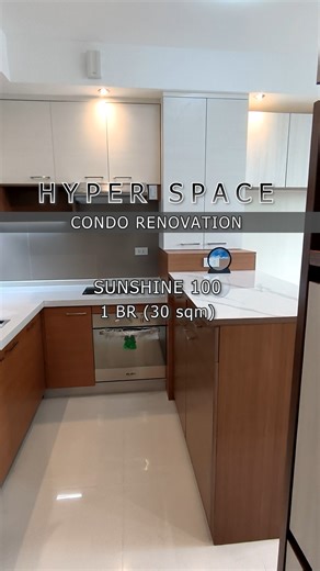 SUNSHINE 100 1BR Renovation #hyperspace #hyperenovation #CondoLiving #furnituredesign | HYPERSPACE: Your home. Customized for you.