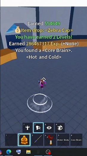 getting core brain first try! (blox fruits) #roblox #bloxfruits #firsttry#core#brain#2025#2025shorts