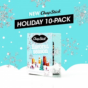3.5K views · 68 reactions | Here’s to candy cane wishes & holiday kisses! Give the gift of festive ChapStick® flavors with the NEW ChapStick® Holiday 10-Pack. Now available at @Target and @Amazon. | ChapStick | Facebook