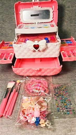 Satisfying with Unboxing & Review of fashion beauty makeup set #asmr