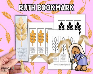 Ruth Coloring Bookmark, Old Testament Ruth Craft for Kids, Book of Ruth Activity, Lineage of Jesus- Obed, Boaz, Naomi & Ruth, 1 Samuel 12:24 - Etsy