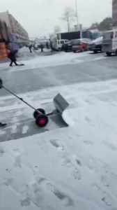 Amazon.com : 29-Inch Snow Pusher with 10" Wheels - Adjustable Handle Snow Removal Tool with Ergonomic Grip - Heavy Duty Rolling Snow Shovel with 5-Angle Blade for Driveway : Patio, Lawn & Garden