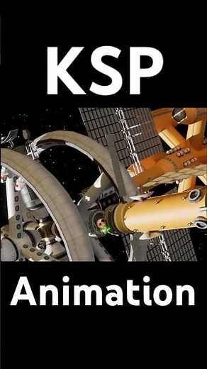 KSP animation orbital Mun refueling #3danimation #kerbalspaceprogram #ksp #animation #space