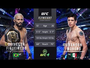 DEIVESON FIGUEIREDO VS BRANDON MORENO 2 FULL FIGHT UFC 263