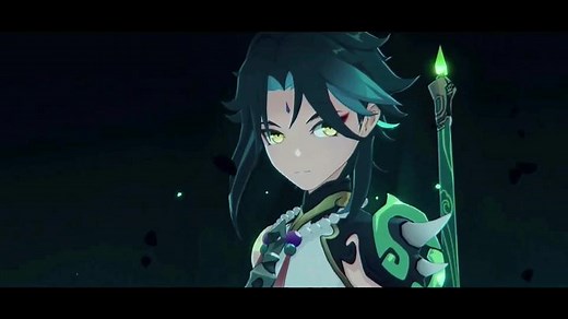 Xiao from Genshin Impact: Combat Scenes and Mystical Atmosphere