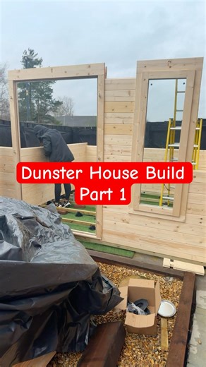 Dunster Cabin Build #JustUsLife#FamilyLife#LifeOnTheMove#EverydayMoments#RealLife