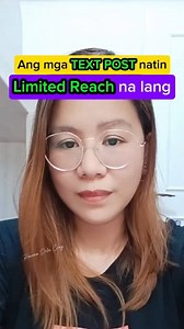 Limited Reach na lang ang mga TEXT POST😱 #limitedreach #textposts #reelsfbシ | Rowena S. Dela Cruz