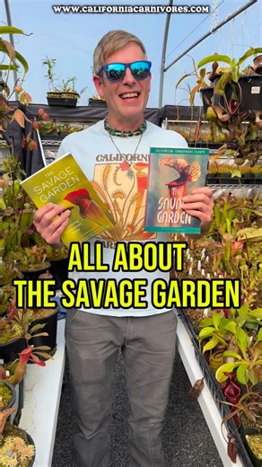 California Carnivores on Instagram: "If you want to know how to grow carnivorous plants, you need our award-winning, best-selling book, The Revised Savage Garden! But there’s so much more to this book than just helping you grow plants! We’ll tell you how it came to be, some of the backstory on the photos, and the iconic cover! The One Book Every Carnivorous Plant Grower Should Own https://youtu.be/PVofyeWmX9g #californiacarnivores #carnivorousplants #plantsmakemehappy #plantlife #gardeninglife #
