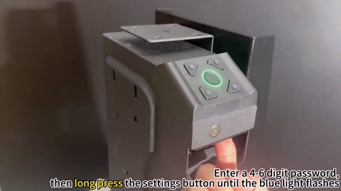 Gun Safe Biometric Quick Access Handgun Safes for Pistols Bedside Fingerprint Pistol safe Nightstand Smart Gun Safety Wall Mount Desk Keypad Key