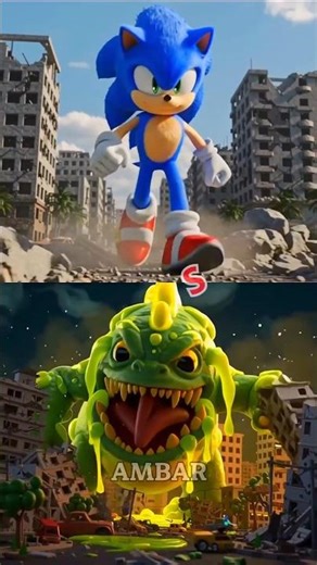 Sonic vs Monster | Epic City Battle Animation | 3D Action Short