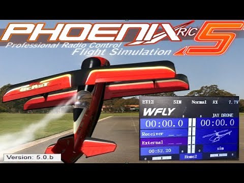 Phoenix RC 5 Professional Radio Control Flight Simulator REVIEW WFLY ET16 CONTROLLER USED