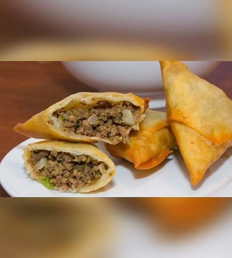 طريقه عمل السمبوسك اللحمه 🍖